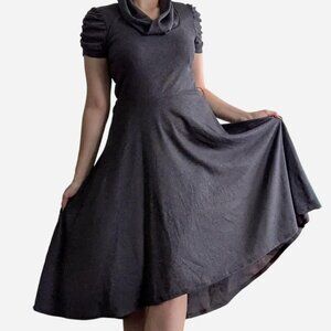 Vintage grey cowl neck Robbie Bee midi dress
